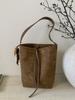 Bolso Grande Transfronterizo para Mujer Otoño/Invierno Vintage 2026 Nuevo Mate de un Solo Hombro Cruzado Bolso Madre-Hija Bolso Cubo de Moda