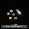 Cuentas espaciadoras de jadeíta natural grado A para accesorios de joyería hechos a mano DIY, pulsera y collar de estilo chino de venta caliente transfronteriza, hebilla de paz al por mayor