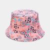 Nuevo sombrero de lavabo con estampado de piña y fruta de doble cara para primavera y verano, ideal para viajes al aire libre, protección solar, sombrero de pescador para parejas.