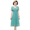 Novo Vestido de Verão 2026 para Mães de Meia-Idade, Vestido de Chiffon Moderno e Elegante para Mulheres de 40-50 Anos