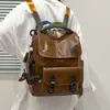 Mochila retro estilo británico para mujer, nueva mochila de moda estilo coreano 2026 para estudiantes universitarios, mochila de viaje