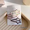 Pinzas de Colores Ovaladas para el Cabello de Niñas, Pinzas BB para Flequillo y Cabello Fino, Pinzas para el Pelo de Bebé Lindas de Cuadros de Gota de Agua