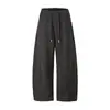 Rumeng Marca retro trendy de estilo japonés, pantalones deportivos casuales básicos simples para hombre, pantalones largos versátiles de mezcla de lana holgados de pierna recta para otoño