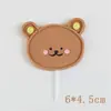 Celebridade da Internet Kt Cat My Melody Figuras Decorativas para Bolo de Aniversário de Meninas Desenho Animado Kuromi Kitty Decorações de Confeitaria