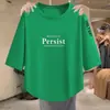 Camiseta de manga tres cuartos con descuento por sobrestock, nuevo estilo primavera-verano para madres, corte holgado, con bajo curvo irregular, para mujeres de mediana edad y mayores