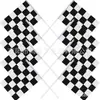 Bandera de Carreras Cuadros Blanco y Negro, Bandera de Animación de Poliéster para Competición, Bandera de Animación de Mano, En Stock al por Mayor, Suministro Transfronterizo Directo