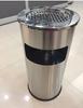 Bote de Basura de Acero Inoxidable para Hotel al Mayoreo Redondo Sanitario Vestíbulo Vertical Ceniza Exterior Cáscara Cuadrado con Cubo Interior