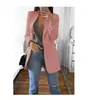 Deseo Amazon 2025 Nueva Ropa de Otoño e Invierno para Mujer Moda Europea y Americana Solapa Cardigan Delgado Chaqueta de Traje Elegante para Mujer