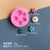 Molde de Silicone DIY Multi-Estilo Flor Margarida Girassol Flor de Cerejeira Borboleta Folha Forma para Decoração Artesanal