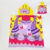 Bata con capucha para niños en stock, bata de baño engrosada, secado rápido y absorbente, con estampado reactivo, adecuada para uso doméstico como toalla de baño ponible
