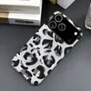 Estação Independente Mais Vendida Personalizada Tendência Estampa de Leopardo Capa de Celular Apple 18pro Capa de Película Fosca de Camada Dupla iPhone15P