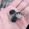 Bola de diamante incrustada con cuentas de cristal de pedrería, cuentas con agujero, cuentas espaciadoras, hechas a mano, material para colgante de pulsera de mano, accesorios de joyería DIY al por mayor