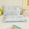 Funda de almohada infantil de algodón puro clase a, funda de almohada tipo sobre de algodón con dibujos animados, 30x10 / 40x20 / 48x74 / 35x55 cm