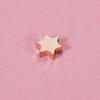 Cuentas de acero inoxidable pulidas con espejo de doble cara, 9 x 8 mm, con forma de estrella de David, pequeñas cuentas con agujeros de 1,8 mm, accesorios de joyería para hacer uno mismo.