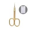 Tesoura para Cutícula Estilo Russo Aço Inoxidável Tesoura de Beleza Ultra Fina Cotovelo Manicure Barb Corte de Cutícula Beleza Tesoura para Cutícula