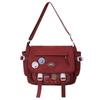 Bolsa mensageiro transfronteiriça feminina estudante universitária bolsa mensageiro japonesa Harajuku grande capacidade campus aula lazer mochila bolsa de ombro