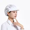 Gorra de Trabajo para Catering, Sombrero a Prueba de Polvo y Transpirable para Talleres de Fábricas de Alimentos, Gorro de Cocinero Específico para Cocina, Anti-Humo de Aceite, Anti-Caída de Cabello, con Texto Impreso