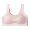 Sutiã de Seda de Gelo Sem Costura para Adolescentes do Ensino Médio, Camiseta Íntima Esportiva Sem Costura à Prova de Impacto para Meninas