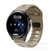 Pulseira de Relógio de Silicone com Fivela Quadrada de Diamante Compatível com Huawei GT6 Apple Watch 10 S11 Samsung 20 22mm Pulseira Esportiva