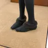Zapatos Retro Grises Peludos Slip-On con Aumento Interior para Mujer para Usar Afuera Mocasines de Invierno Zapatos de Algodón Cálido con Más Terciopelo