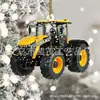 Decorações de Árvore de Natal Personalizadas para Tratores Transfronteiriços Pingentes Planos de Acrílico Enfeites de Presente para o Natal
