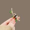 Broche de panda para mujer, estilo chino, de alta gama, con corpiño de estilo chino, broche de dibujos animados de nicho, joyería antiluz.