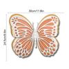 Adhesivo de pared de mariposa hueca tridimensional 3D de cuatro capas, mariposa de papel nacarado, decoración para fiestas navideñas, bodas, hogar