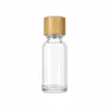 Frascos dispensadores à prova de luz com tampas de topo plano, vidro âmbar, 5/10/20/30ml, para embalagem diária de produtos químicos e óleos essenciais, disponíveis para pedidos de pequeno lote