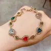 Nova Pulseira Elegante e Luxuosa de Alta Resistência em Formato de Coração 2026 Nova Tendência Joias de Celebridade da Internet com Toque de Luxo e Acessórios Versáteis