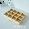 Caja de Almacenamiento de Escritorio, Caja Compartimentada de Madera Maciza para Artículos Varios, Organizador Creativo de Cosméticos, Múltiples Especificaciones, Múltiples Escenarios, Caja de Madera con Múltiples Compartimentos