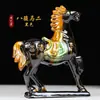 Caballo General Tang Sancai Cerámica China Adorno Decoración del Hogar Ocho Caballos Exhibición de Oficina Artesanía Regalo