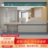Mostrador de recepción de estación de enfermería de hospital, mostrador de recepción de clínica de belleza médica, mostrador de triaje de hospital con encimera de mármol