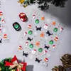 Cielo Popular Pegatinas de Arte para Uñas de Navidad Joyería Dibujos Animados Gato Negro Hombre Galleta Copo de Nieve Estéreo de Relieve Colorido Pegatinas para Uñas