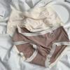 Ropa interior crema femenina ropa interior roscada señoras algodón entrepierna cintura cadera estudiante niña calzones mayoreo