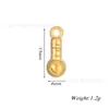 Pingente de Aço Inoxidável Urso/Anjo/Pezinhos/Microfone/Borboleta Banhado a Ouro para DIY Colar Brincos Pulseira