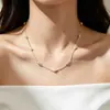 Nuevo Collar de Perlas Plateadas Estilo Francés, Cadena para Clavícula de Lujo Ligero y de Gama Alta, Estilo de Nicho, Accesorio de Moda Versátil para Mujeres