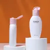 Botella Plana de 50ml con Tapa Flip-Top Botella de Plástico PET para Apretar Botella de Loción Crema de Manos Loción Corporal Fabricante Venta al por Mayor