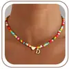 Amazon Transfronterizo Europeo y Americano Nuevo Collar de 26 Letras Ccb Colorido con Cuentas Moda Versátil Cadena para Clavícula Joyería para Mujer