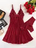 Vestidos sexys de encaje personalizables, populares, estilo europeo y americano, camisones y lencería para mujer - disponibles para venta al por mayor y pedidos personalizados