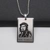 Collar de Joyería Europea y Americana acero de titanio acero inoxidable retrato Bob Marley Bob Marley accesorios femeninos colgante