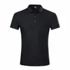 Verão 2026 Novo Estilo Sem Costura Seda de Gelo Manga Curta Masculino Esportivo Transfronteiriço Secagem Rápida Cor Pura Nylon Camisa Polo Business Roupa Masculina