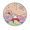 Broche Mais Vendido Transfronteiriço Desenho Animado Acessórios Fofos Fivela de Cintura Anti-Exposição Decoração de Bolsa Liga de Zinco Emblema com Pingos de Óleo
