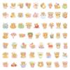 60 Pegatinas Promocionales Populares con Texto Estilo Chino Animales de Dibujos Animados Princesa Popular Bidimensional Sanrio Pegatinas de Recompensa