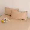 Funda de almohada de algodón puro 48x74 cm, juego de dos fundas de almohada de algodón, funda para cojín de uso doméstico, funda de almohada individual para estudiante