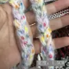 Accesorios de Encaje de Lana Listos, Encaje de Trenza Pequeña Fragante, Cinta de Encaje para Muñecas DIY, Código de Barras para Decoración de Cajas
