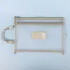 Bolsa de Asignatura A4 Malla Transparente Bolso Tote de Doble Capa Clasificación Estudiantil Almacenamiento de Documentos Exámenes Tareas Bolsa con Cremallera