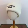 Gorros de Lana Bordados con Letras de Moda para Hombres y Mujeres, Cálidos para Otoño e Invierno, para Circunferencia de Cabeza Grande, con Protección para Orejas, Gorros de Punto