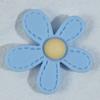 Resina de Tela Imitación Mate Esmerilado Flor de Cinco Pétalos Cuerda para el Cabello para Niños Funda para Teléfono Móvil Material de Belleza Accesorios de Joyería DIY