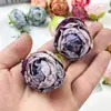 Floco de Neve Borda Queimada Simulada Flor Rosa Bolha Atacado DIY Acessórios de Material para Adereço de Cabeça Retrô Corsage Enfeites para Fotografia