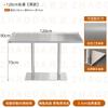 Mesa de Acero Inoxidable Impermeable para Exteriores Silla Plegable Moderna Sencilla Cafetería Tienda de Té con Leche Mesa Redonda Pequeña Muebles de Comedor